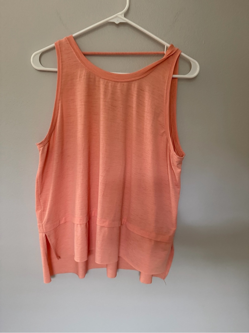 Lululemon Essential Tank Pleated Peach Women Large